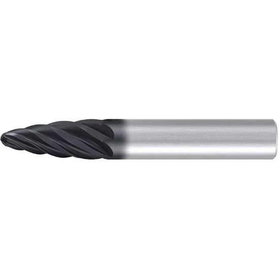 Picture of LMT Fette 2647626 Dia 1/2 SH 0.50 LOC 1.00 OAL3.00 End Mill Barrel Form Carbide AlTiN Single End Carbide Barrel0.0800 2.03mm SWIFT Carb
